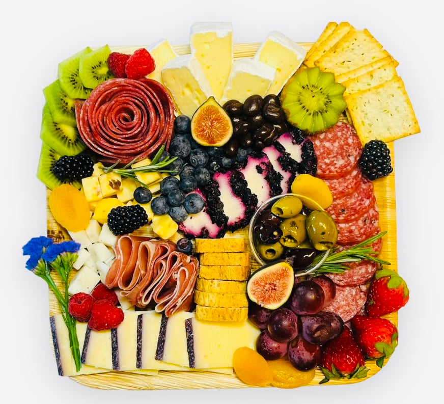 How to Host a Sustainable Charcuterie Board Party with Palm Leaf Trays