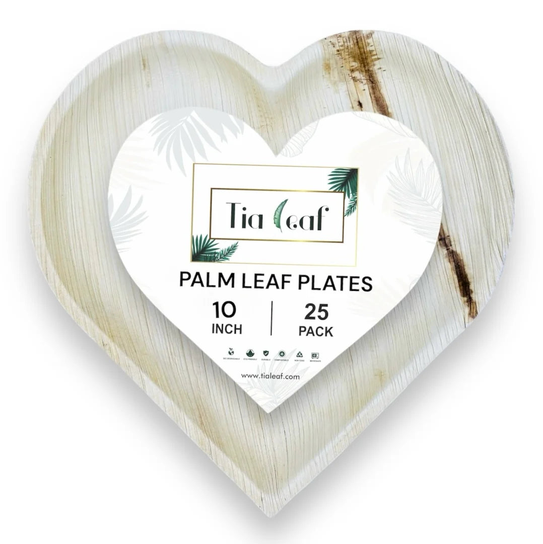 Heart-Shaped Palm Leaf Plates and Bowls: A Sustainable and Stylish Choice for Special Events