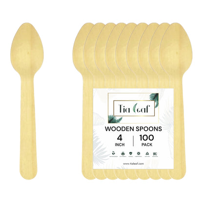 Wooden Mini Disposable Spoons