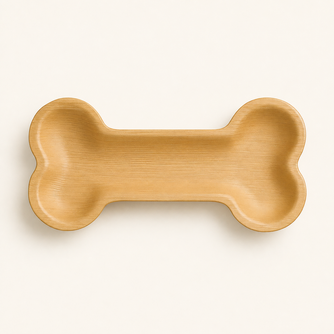 Bone Palm Leaf Tray – 12x6 Inch by Tia Leaf