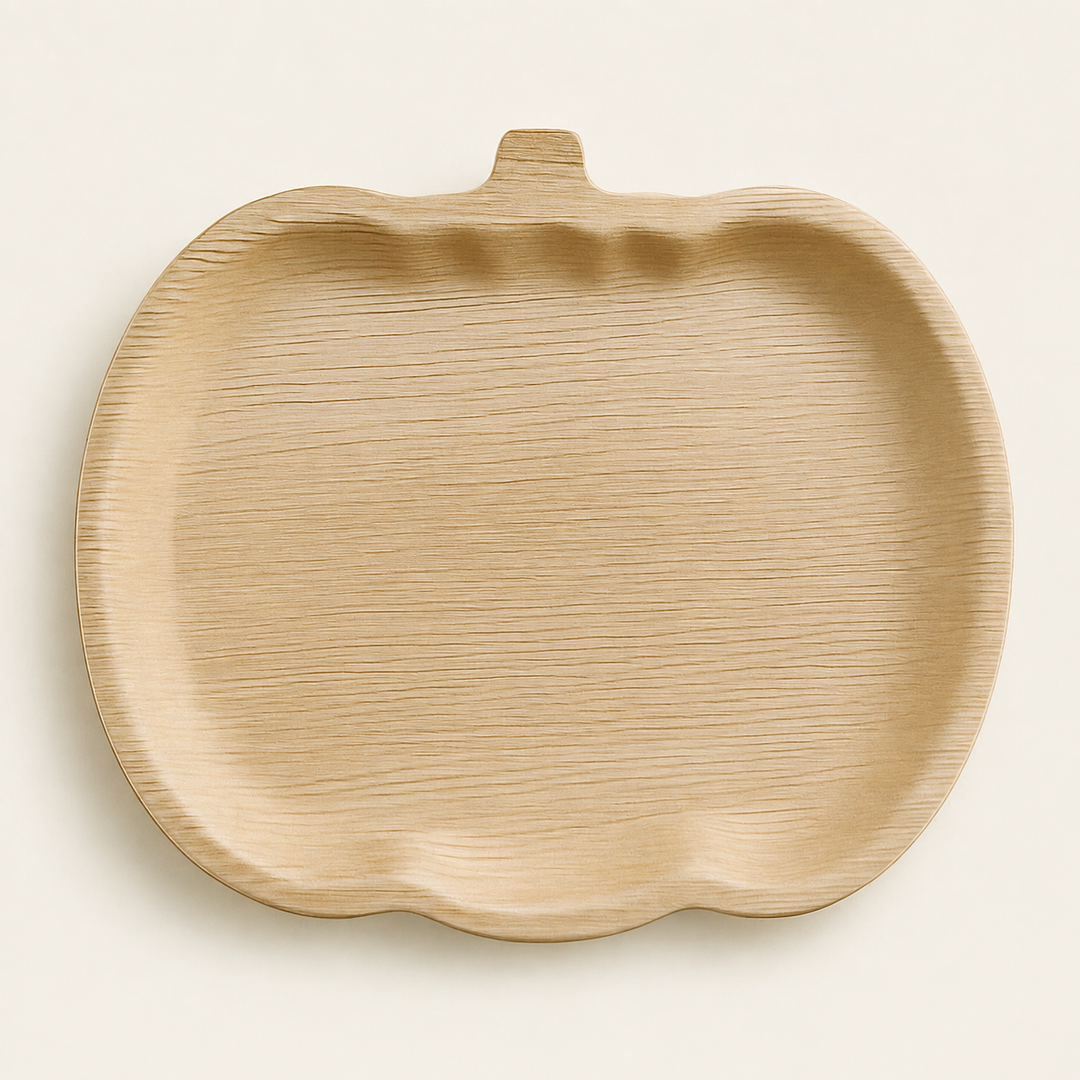 Pumpkin Palm Leaf Trays – 13x11, 15x12, 17x12 Inch by Tia Leaf