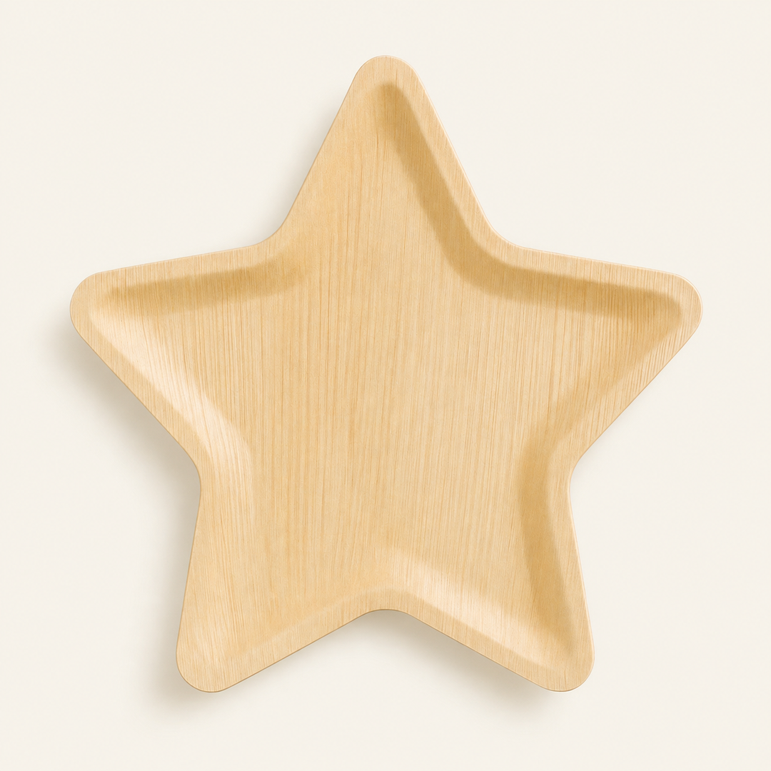 Star Palm Leaf Trays – 10, 13, 14 Inch by Tia Leaf