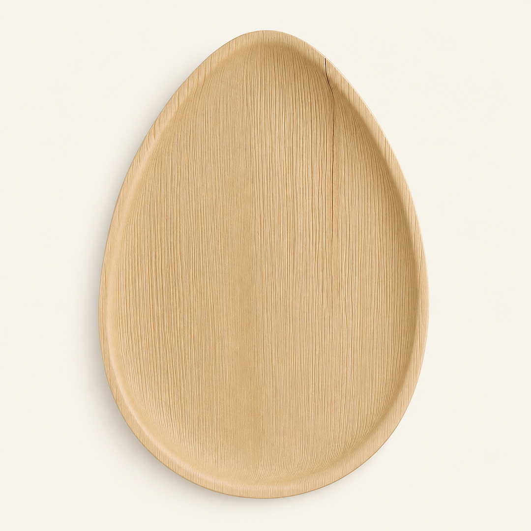 Egg Palm Leaf Trays – 14x10, 17x12 Inch by Tia Leaf