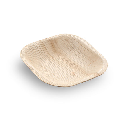 4" Square Palm Leaf Plates - Tia Leaf