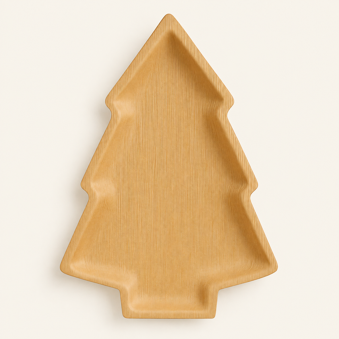 Christmas Tree Palm Leaf Trays – 12x8, 15x10, 19x13 Inch by Tia Leaf