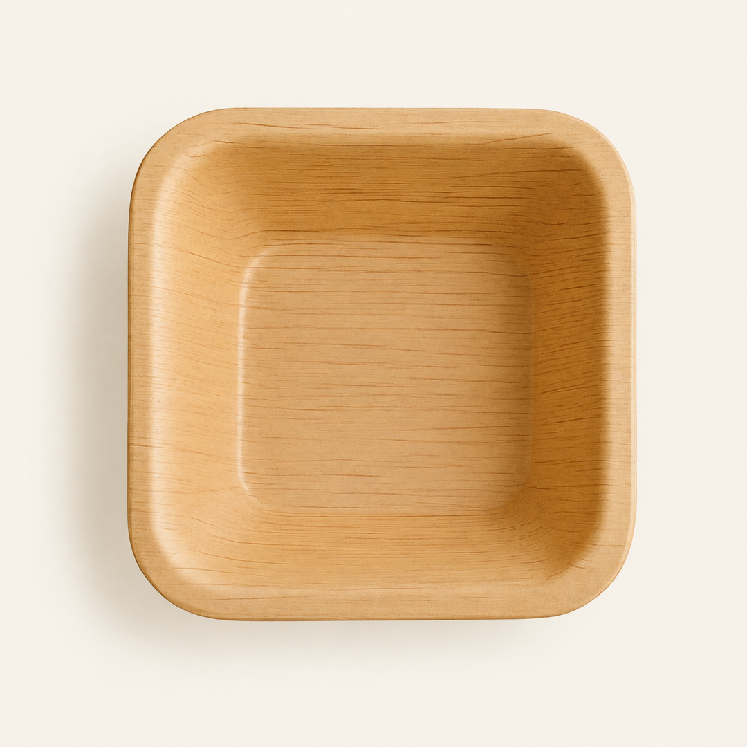 Square Palm Leaf Bowls – 2, 2.5, 3, 4, 5 Inch by Tia Leaf