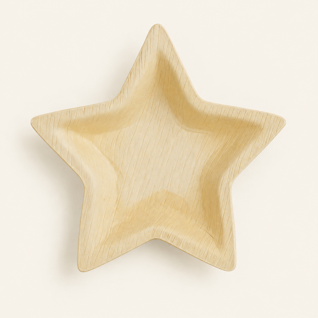 Star Palm Leaf Bowls – 4 Inch by Tia Leaf