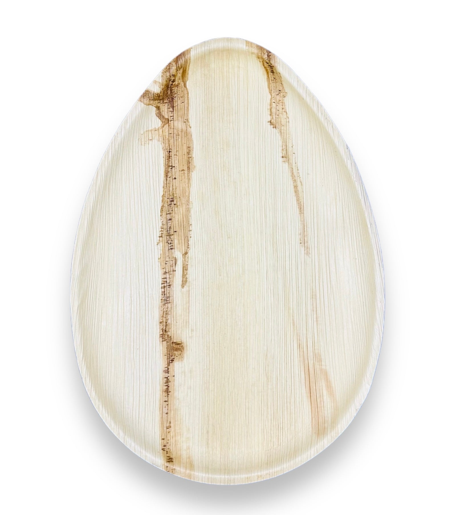 17" x 12" Easter Egg Shaped Palm Leaf Trays - Tia Leaf