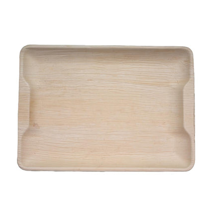 14" x 10" Rectangle Palm Leaf Trays - Tia Leaf