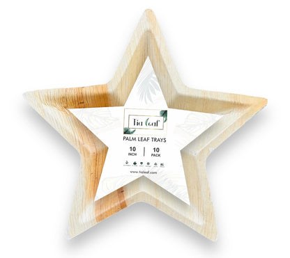 10" Star Palm Leaf Trays - Tia Leaf