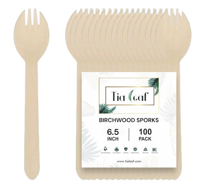 Birchwood Spork - Tia Leaf