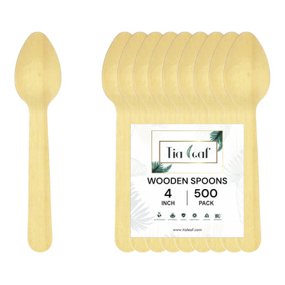 Wooden Mini Disposable Spoons