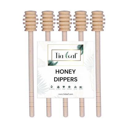 Wooden Honey Dippers - Individually Wrapped - [3", 6"]