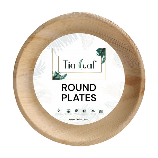 Round Palm Leaf Plates - [12", 10", 9", 8", 7", 6"]