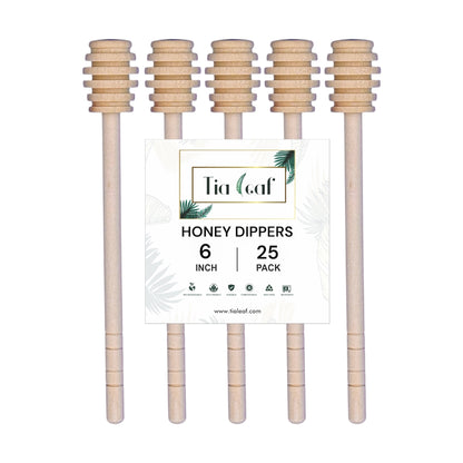 Wooden Honey Dippers - Individually Wrapped - [3", 6"]