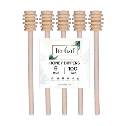 Wooden Honey Dippers - Individually Wrapped - [3", 6"]