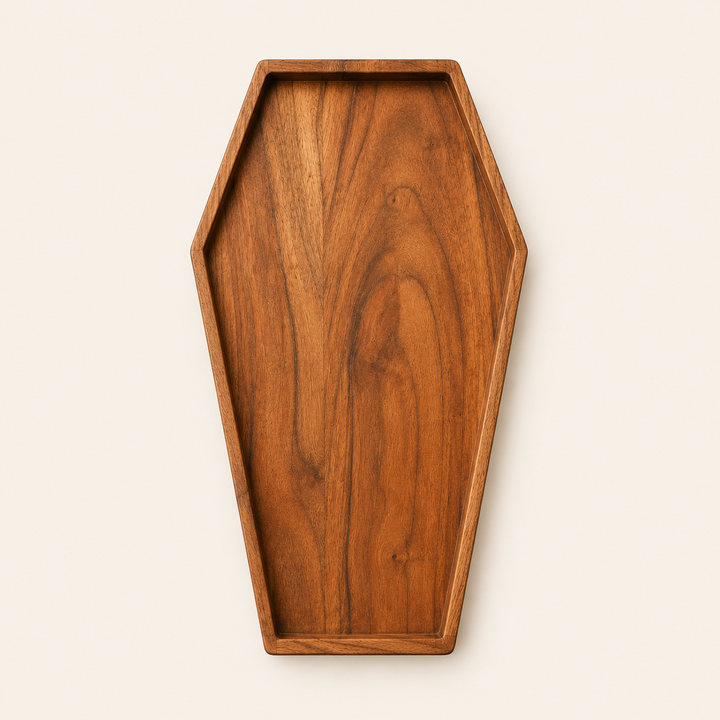 Coffin Shape Wooden Serving Tray & Chopping Board