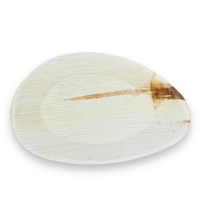 10"x6" Oval Palm Leaf Plates - Tia Leaf