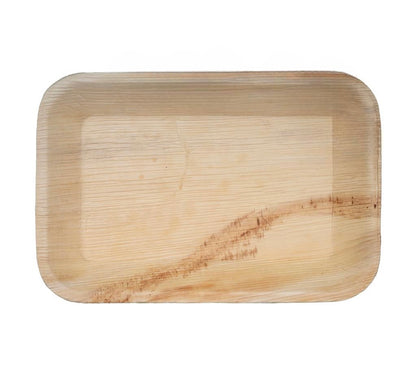 9" x 6" Rectangle Palm Leaf Trays - Tia Leaf