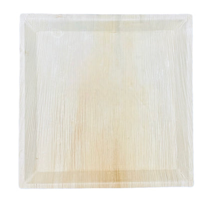 14" Square Palm Leaf Trays - Tia Leaf