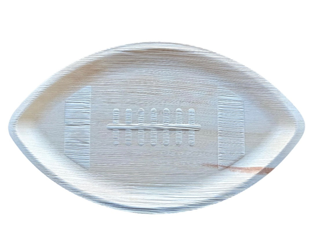 17" x 10" Football Shaped Palm Leaf Trays - Tia Leaf