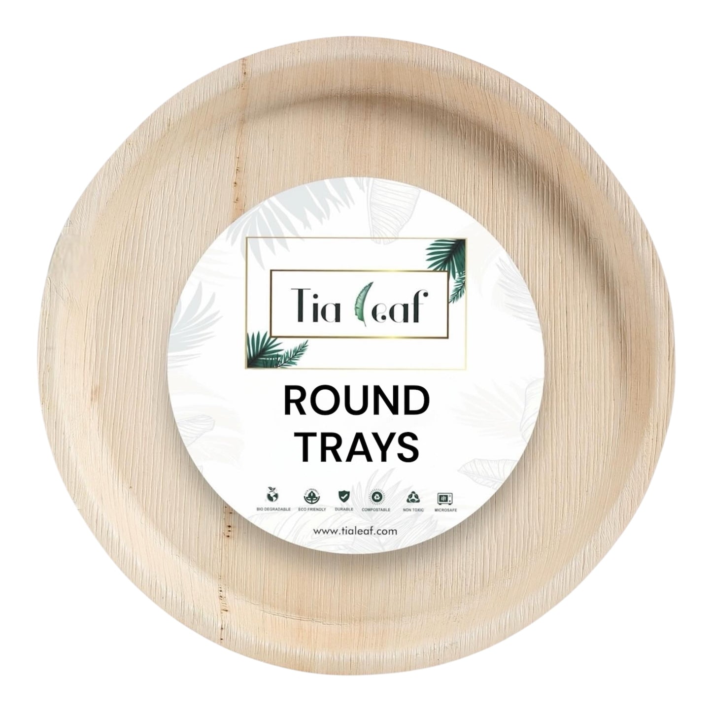 Round Palm Leaf Trays - [12", 13", 14" 15"]