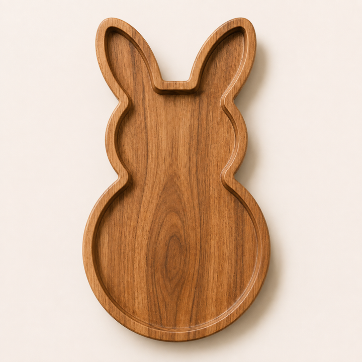 Bunny Shape Wooden Serving Tray & Chopping Board