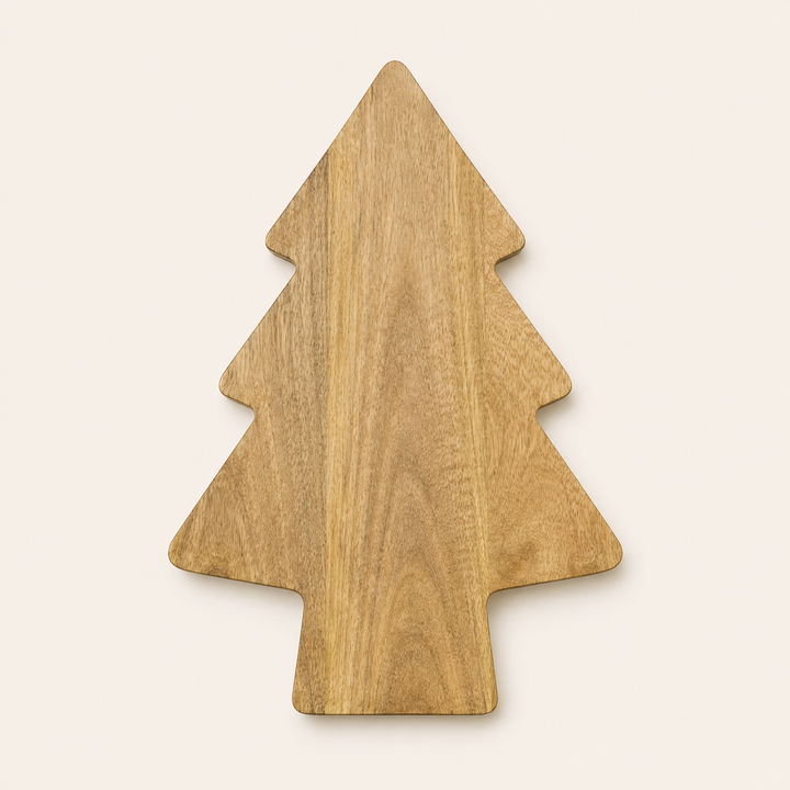 Tree Shape Wooden Serving Tray & Chopping Board