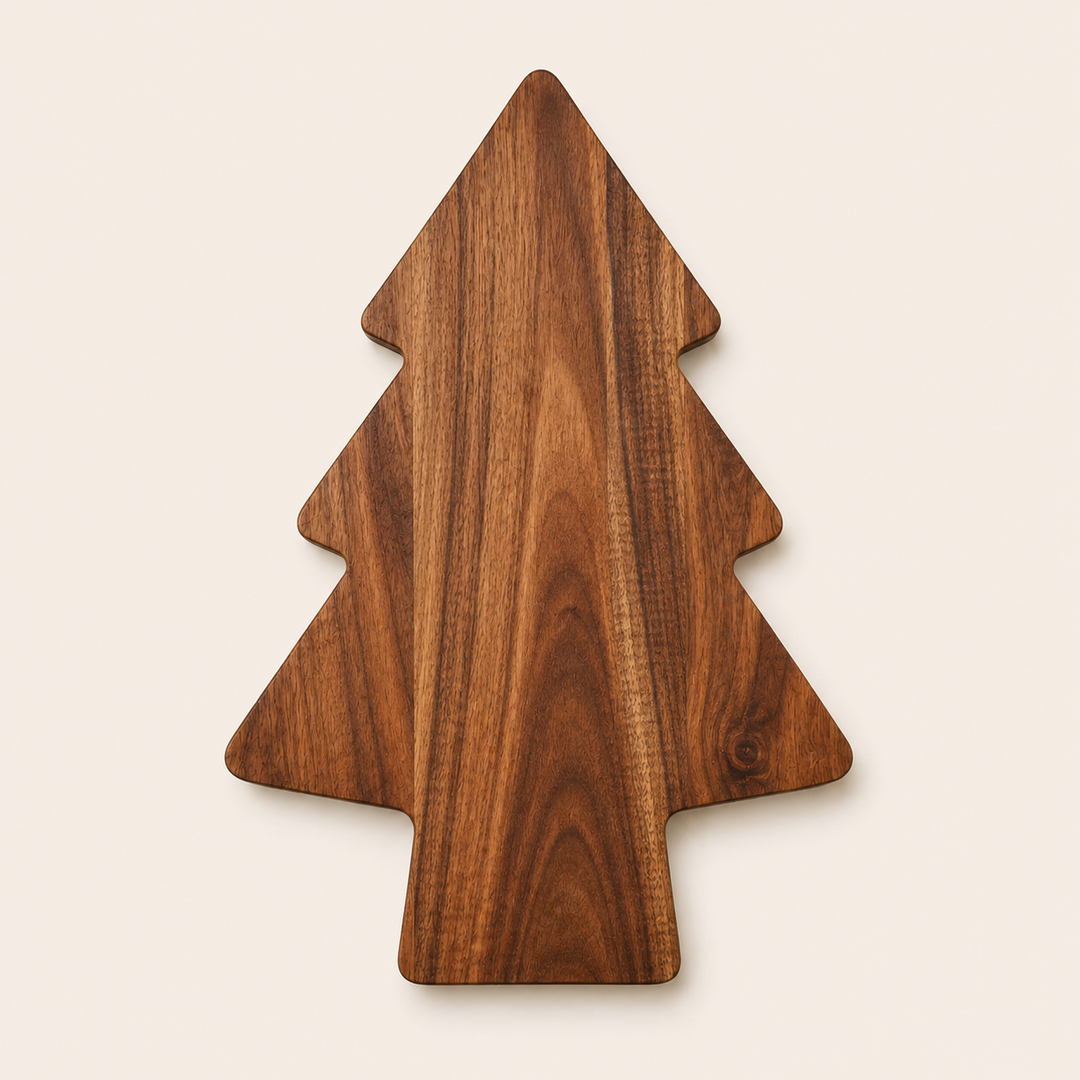 Tree Shape Wooden Serving Tray & Chopping Board