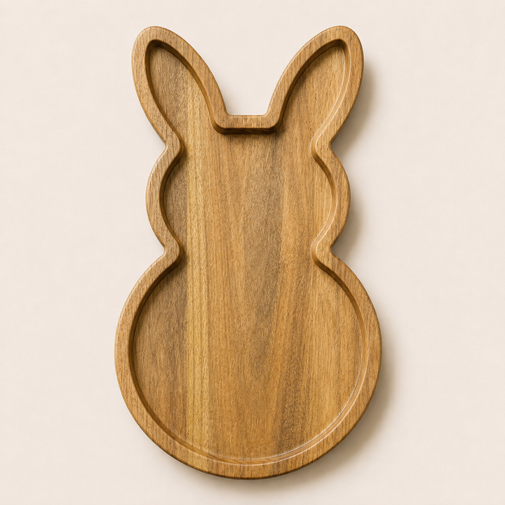 Bunny Shape Wooden Serving Tray & Chopping Board
