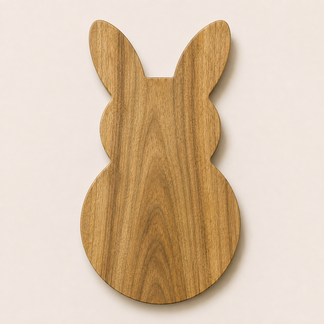 Bunny Shape Wooden Serving Tray & Chopping Board