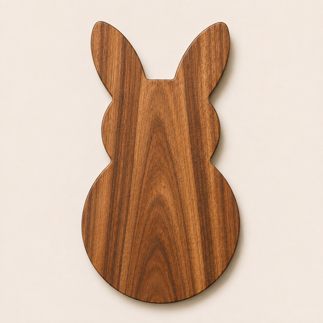 Bunny Shape Wooden Serving Tray & Chopping Board