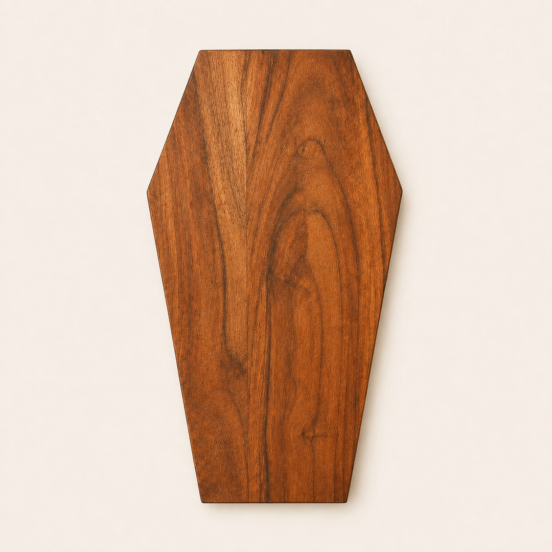 Coffin Shape Wooden Serving Tray & Chopping Board