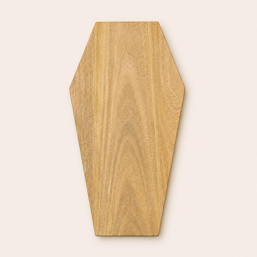 Coffin Shape Wooden Serving Tray & Chopping Board