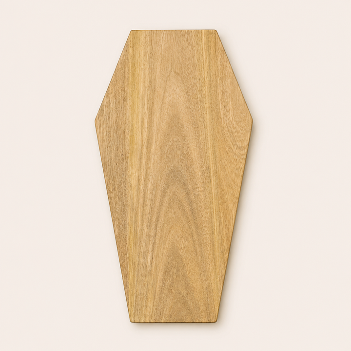 Coffin Shape Wooden Serving Tray & Chopping Board