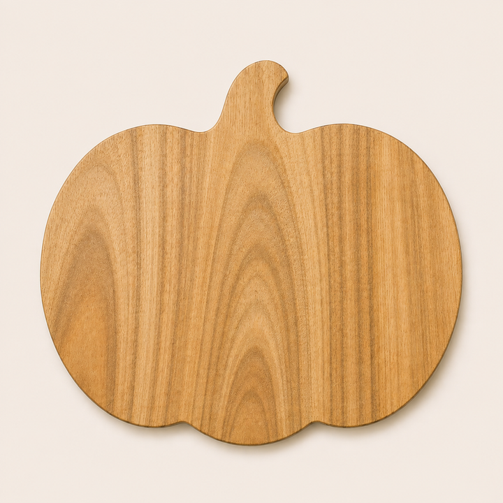 Pumpkin Shape Wooden Serving Tray & Chopping Board