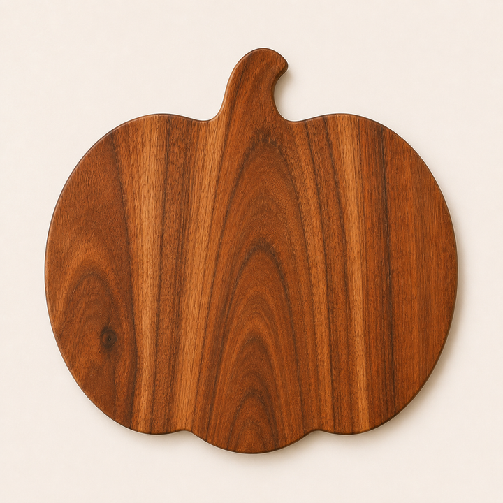 Pumpkin Shape Wooden Serving Tray & Chopping Board