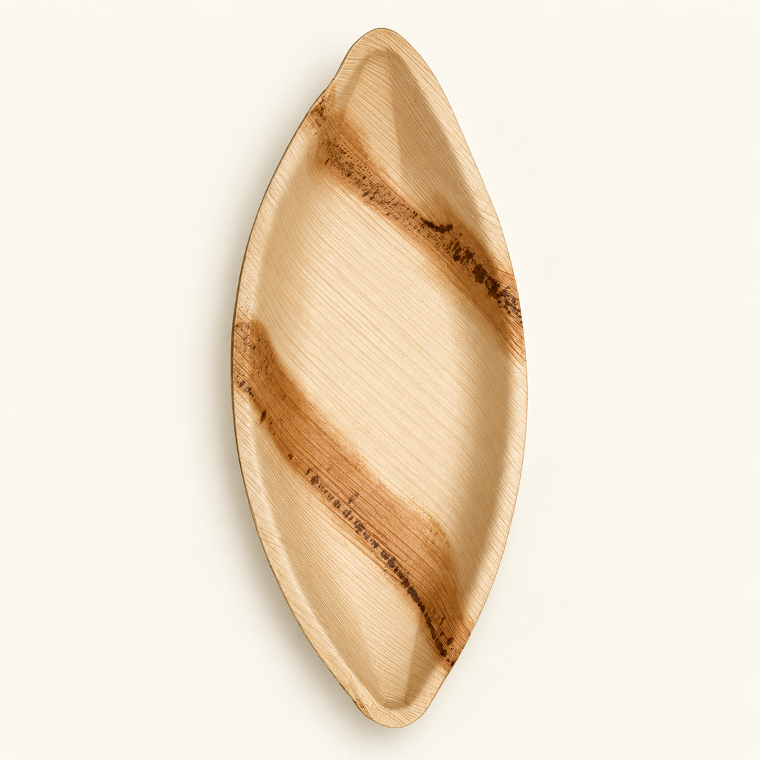Oval Palm Leaf Bowls – 12x5 Inch