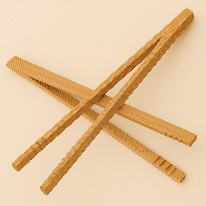 Bamboo Tongs - [4.7", 7", 10"]