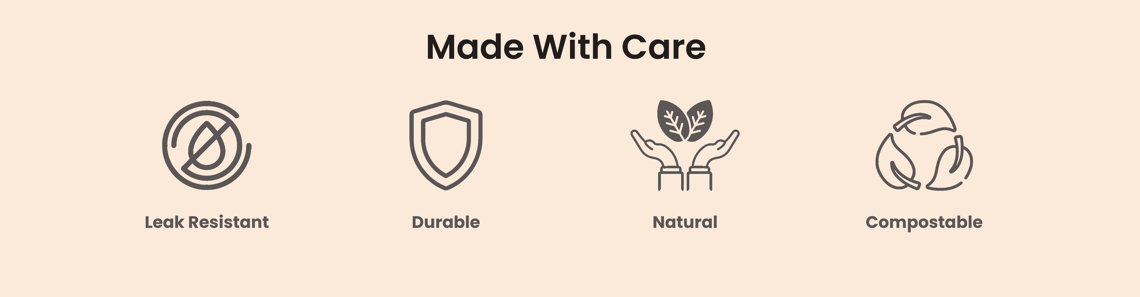 Made with care banner