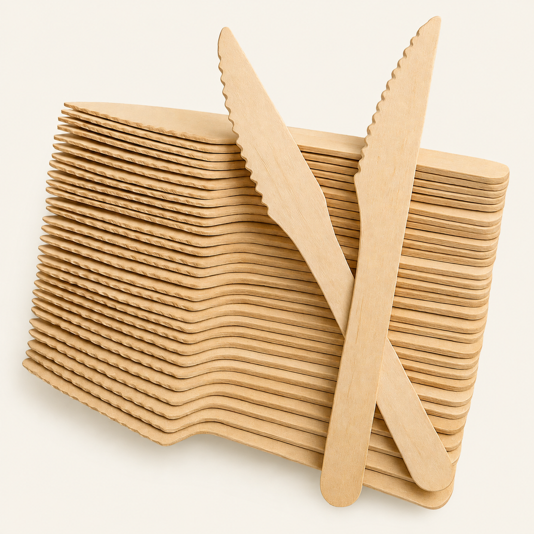 Wooden Knives – 100, 200 Count by Tia Leaf
