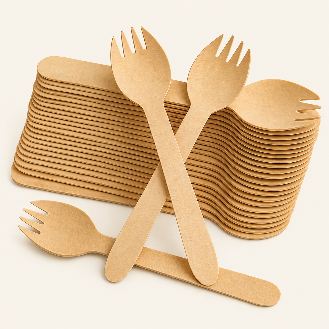 Wooden Sporks by Tia Leaf