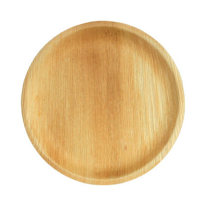 9" Round Palm Leaf Plates - Tia Leaf