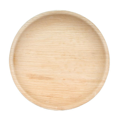 12" Round Palm Leaf Plates - Tia Leaf