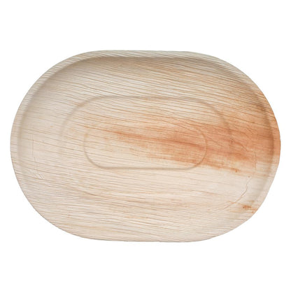 17" x 12" Oval Palm Leaf Trays - Tia Leaf