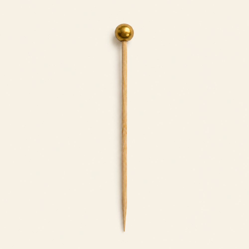 Bamboo Ball Skewers – 4.75 Inch by Tia Leaf