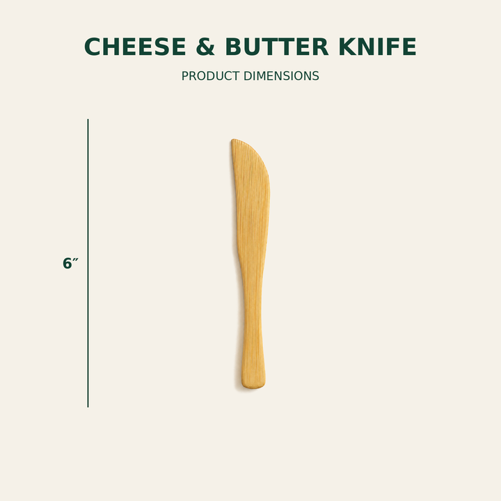 Cheese & Butter Knife – 6 Inch size guide showing available product dimensions