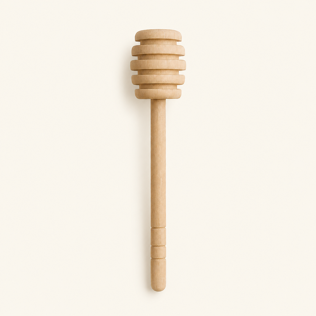 Wooden Honey Dipper – 3, 6 Inch by Tia Leaf