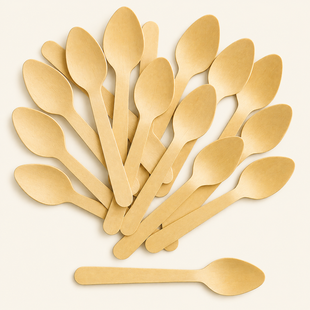 Wooden Mini Spoons – 4 Inch by Tia Leaf