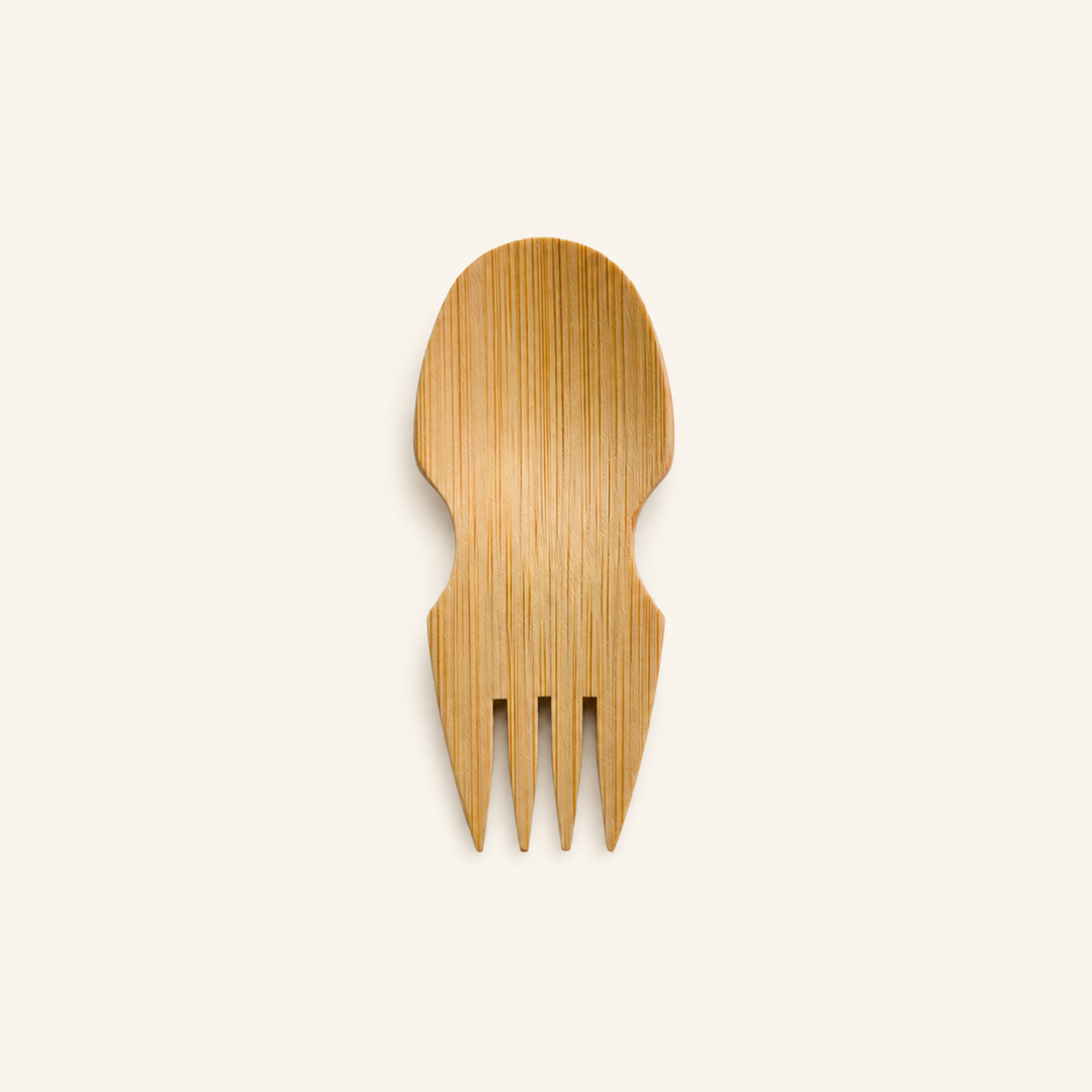 Bamboo Mini Spoon/Fork – 3.5 Inch by Tia Leaf